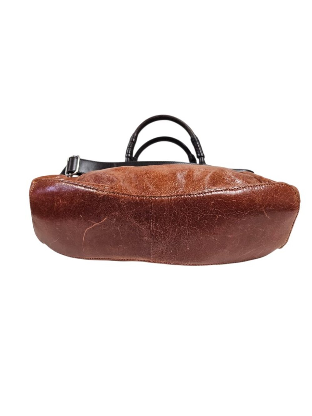 Ellington slouchy leather crossbody & top handle bag with key fob - Picture 7 of 12